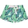 Women's Green Martinique Banana Leaf Boxer Shorts - Pajamas - 1 - thumbnail