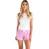 Women's Hepburn Gingham Pink Boxer Shorts - Pajamas - 2