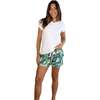 Women's Green Martinique Banana Leaf Boxer Shorts - Pajamas - 3