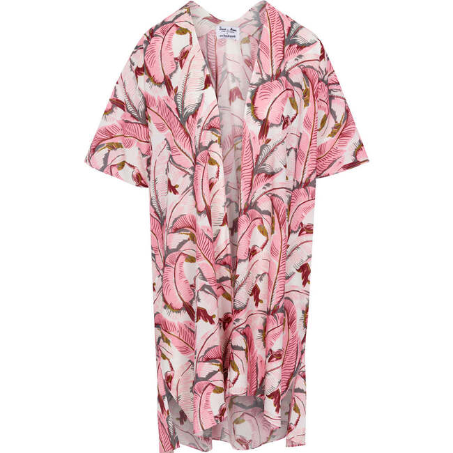 Women's Martinique Banana Leaf Cover Up, Pink