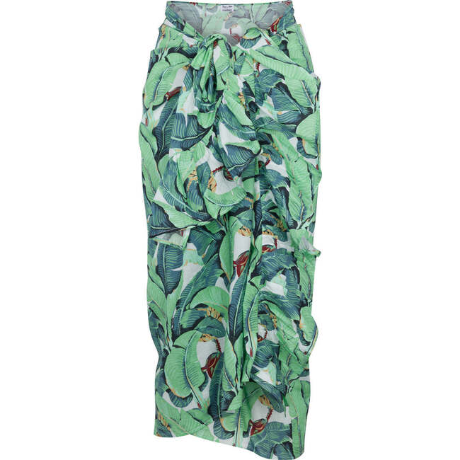 Women's Martinique Banana Leaf Sarong, Green