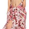 Women's Martinique Banana Leaf Sarong, Pink - Cover-Ups - 3