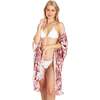Women's Martinique Banana Leaf Cover Up, Pink - Cover-Ups - 4