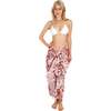 Women's Martinique Banana Leaf Sarong, Pink - Cover-Ups - 4