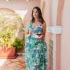 Women's Martinique Banana Leaf Sarong, Green - Cover-Ups - 4