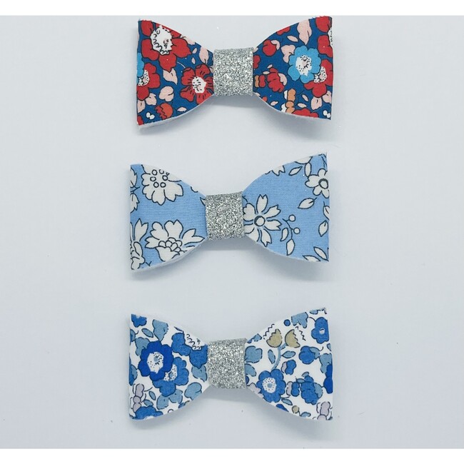 Liberty of London Hair Bow Set, Blue