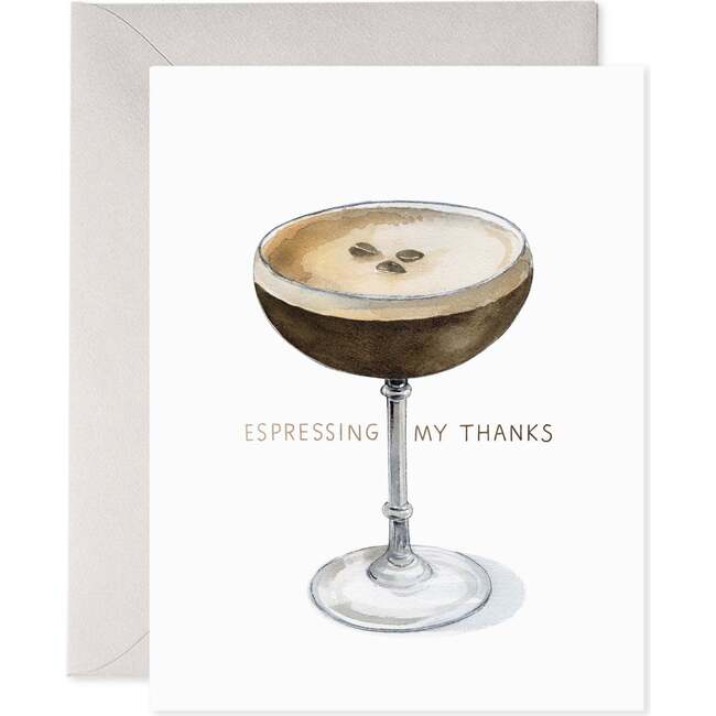 Boxed Set of 6, Espresso Thank You - Paper Goods - 2