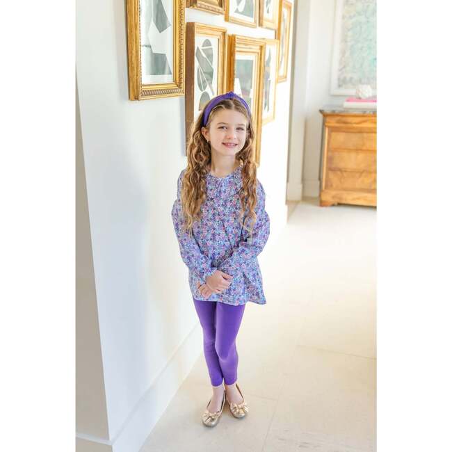 Emma Set Girls' Legging Set, Blackberry Floral - Mixed Apparel Set - 2