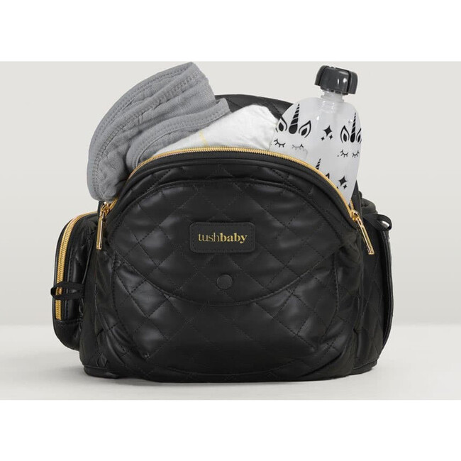 Tushbaby Hip Seat Carrier, Vegan Leather Black