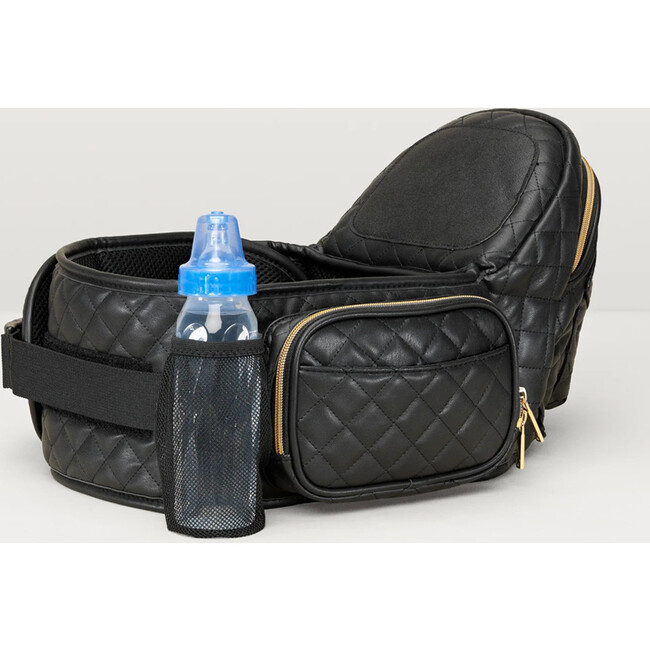 Tushbaby Hip Seat Carrier, Vegan Leather Black - Carriers - 3