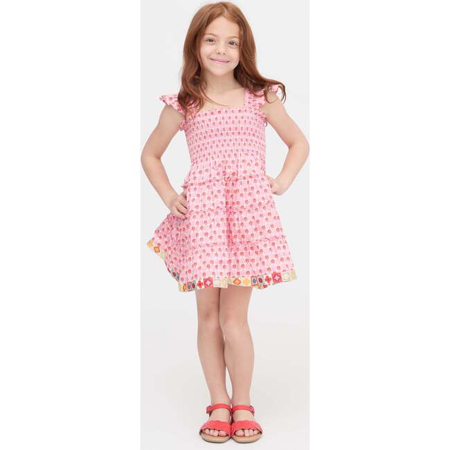 The Tiny Ellie Nap Dress, Pink Cala Check - Dresses - 2