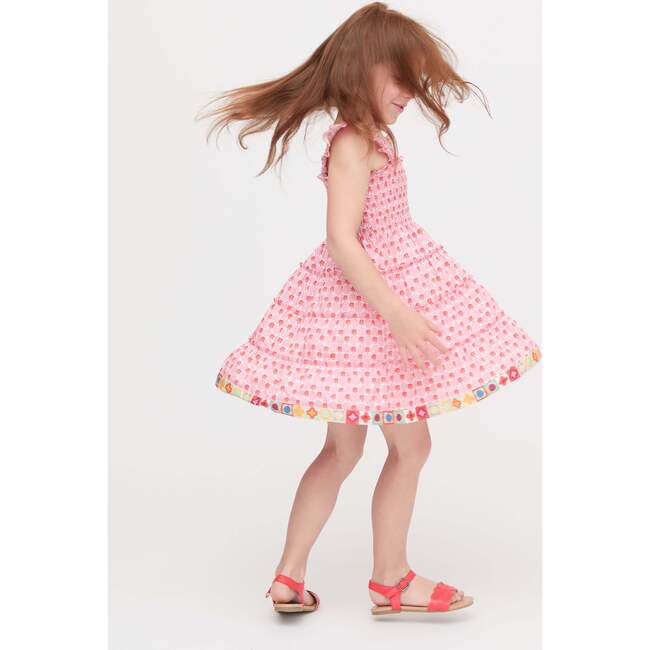 The Tiny Ellie Nap Dress, Pink Cala Check - Dresses - 3