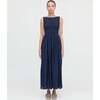 The Cosima Nap Dress, Navy Sheer Plaid - Dresses - 2