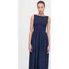 The Cosima Nap Dress, Navy Sheer Plaid - Dresses - 3