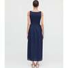 The Cosima Nap Dress, Navy Sheer Plaid - Dresses - 5