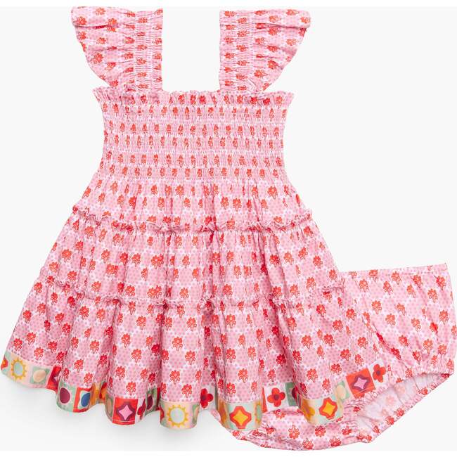 The Baby Ellie Nap Dress, Pink Cala Check