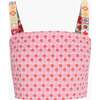 The Clara Crop Top, Pink Cala Check - Tank Tops - 1 - thumbnail