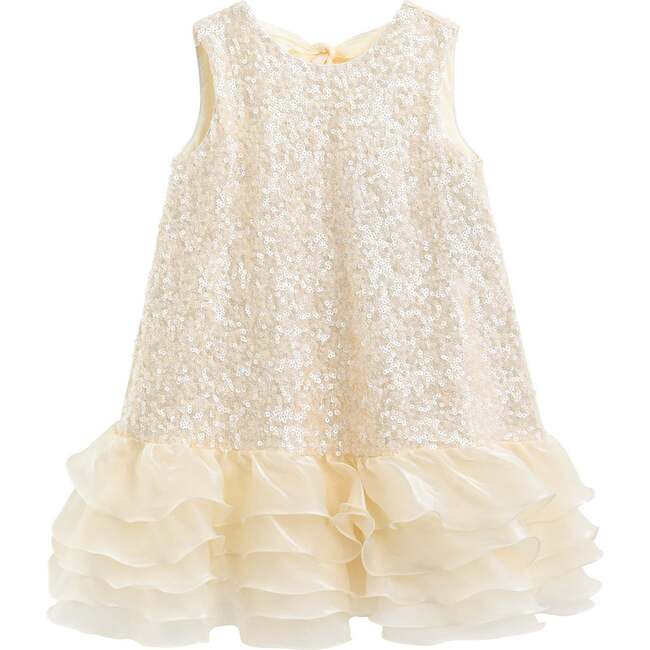 Sparkling Bow Catania Dress, Gold