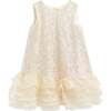 Sparkling Bow Catania Dress, Gold - Dresses - 1 - thumbnail