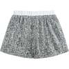 Sequin Sleeveless Shorts Set, Silver - Mixed Apparel Set - 4