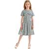 Sequin Bow T-shirt & Skirt Set, Silver - Mixed Apparel Set - 2