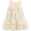 Sparkling Bow Catania Dress, Gold - Dresses - 4