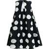 Polka Dot Sleeveless Dress, Black - Dresses - 3