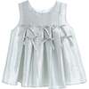 Ruffle Bow Sleeveless Top & Skirt Set, Metallic - Mixed Apparel Set - 3