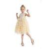 Leah Layered Tulle Dress, Gold - Dresses - 2