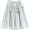 Ruffle Bow Sleeveless Top & Skirt Set, Metallic - Mixed Apparel Set - 5
