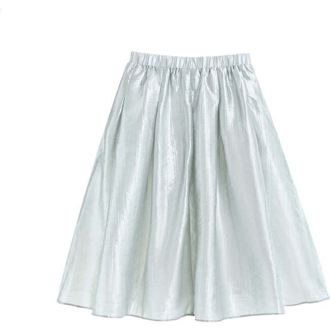 Ruffle Bow Sleeveless Top & Skirt Set, Metallic - Mixed Apparel Set - 6