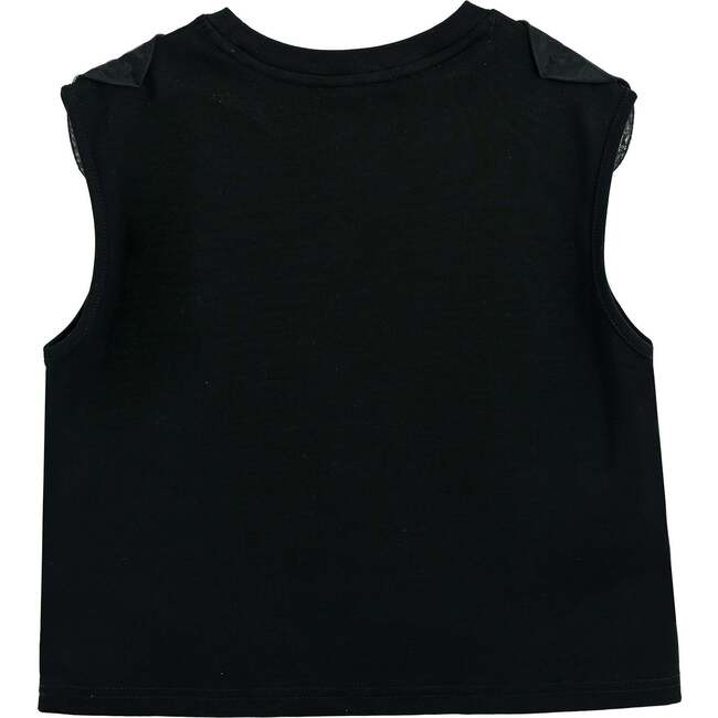 Hearts Sleeveless Shorts Set, Black - Mixed Apparel Set - 6
