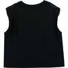 Hearts Sleeveless Shorts Set, Black - Mixed Apparel Set - 6