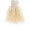 Leah Layered Tulle Dress, Gold - Dresses - 4