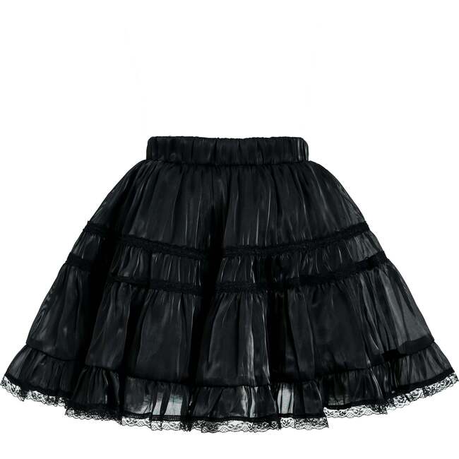 Glitter Ruffle Skirt Set, Black - Mixed Apparel Set - 4