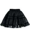 Glitter Ruffle Skirt Set, Black - Mixed Apparel Set - 4