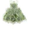 Floral Blooming Flowers Dress, Green - Dresses - 1 - thumbnail
