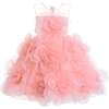Floral Blooming Flowers Dress, Pink - Dresses - 1 - thumbnail