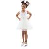Embroidered Blooming Bow Dress, White - Dresses - 2