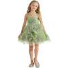 Floral Blooming Flowers Dress, Green - Dresses - 2