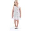 Floral Print Bow Dress, Blue - Dresses - 4