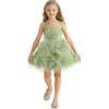 Floral Blooming Flowers Dress, Green - Dresses - 4