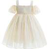 Bow Modenna Dress, Ivory - Dresses - 1 - thumbnail