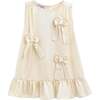 Sofia Bow Dress, Ivory - Dresses - 1 - thumbnail