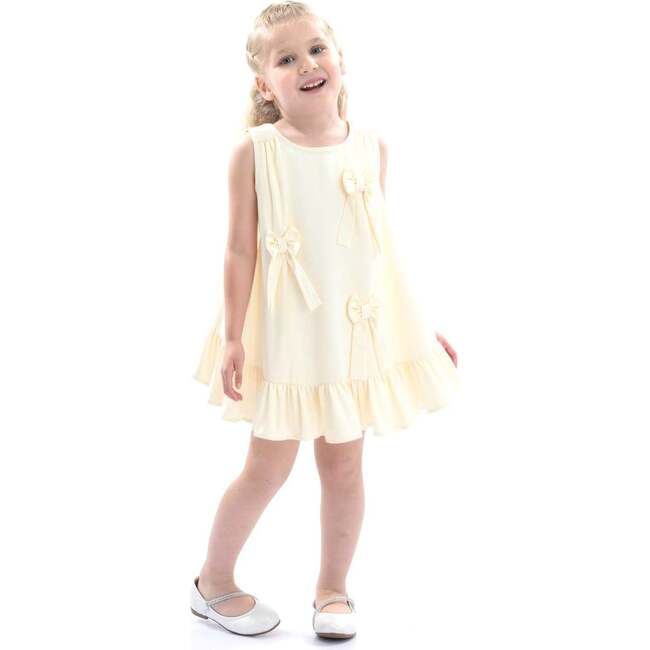 Sofia Bow Dress, Ivory - Dresses - 2