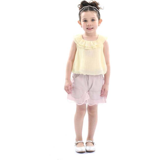 Ruffle Outfit Set, Yellow Mauve - Mixed Apparel Set - 2