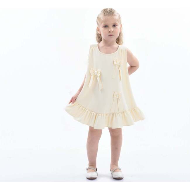 Sofia Bow Dress, Ivory - Dresses - 3