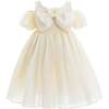 Bow Modenna Dress, Ivory - Dresses - 4