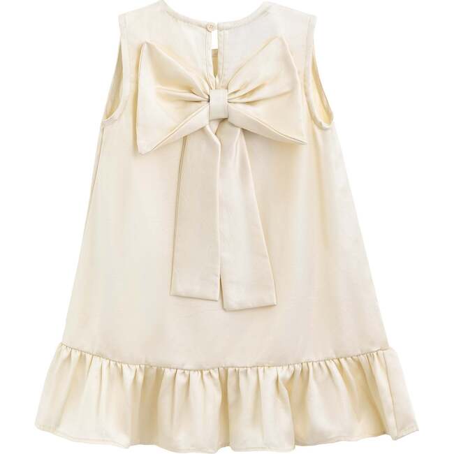Sofia Bow Dress, Ivory - Dresses - 4