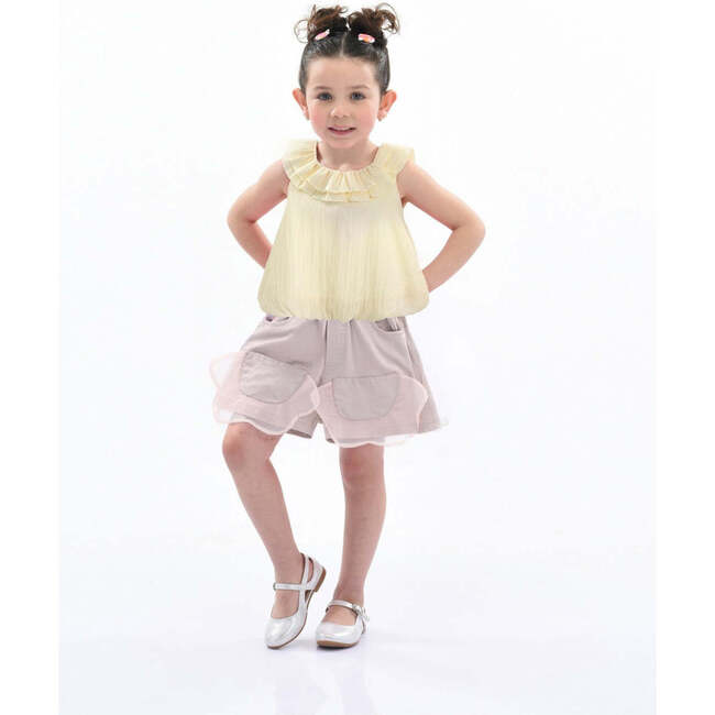 Ruffle Outfit Set, Yellow Mauve - Mixed Apparel Set - 7